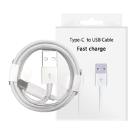 Logo personnalisé grand stock 1m Micro USB Type C 8PIN câble de données de charge rapide gaine TPE pour chargeur USB de téléphone IP