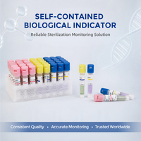 Tube indicateur stérile autoclavable jetable à changement de couleur biologique personnalisable et autonome