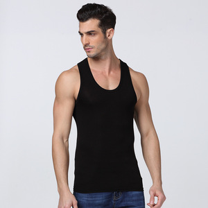 Gilet da <span class=keywords><strong>uomo</strong></span> canottiera canottiera 100% <span class=keywords><strong>cotone</strong></span> snellente gilet sportivo Fitness compressione gilet estivo intimo <span class=keywords><strong>uomo</strong></span> canotta - Product Image 4