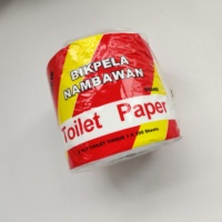 Papier toilette en rouleau en gros, imprimé, économique, en bambou, blanc uni, hygiénique
