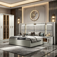 Ensembles de meubles de chambre Master Royal Hotel : Cadres de lit modernes en bois, en métal, rembourrés, de luxe, pour lits jumeaux, doubles, queen et king size