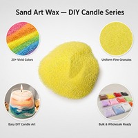 Cire de sable colorée naturelle à base de plantes, réutilisable, sans fumée, granulaire avec mèches pour décoration extérieure, mariages et maison