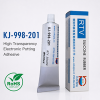 Adhésif silicone RTV KEJIA KJ-998-201 à haute transmission pour vêtements en fibre |   Non-corrosif |   Certifié ROHS |   CN/Chine