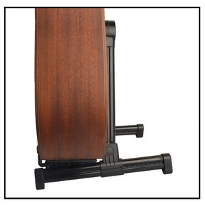 Support de <span class=keywords><strong>guitare</strong></span> noir en forme de A avec coussinet en silicone, pliable, stable, en ABS, pour <span class=keywords><strong>guitare</strong></span> folk, idéal pour la maison et la salle de classe - Product Image 2