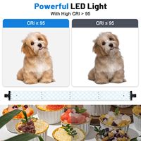 KAMPHO-Boîte à lumière pour photos, 90cm, 100cm, 120cm, 384 cm, Dimmable, Studio Cube, avec LED pour la photographie de produits