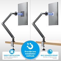 Support d'écran portable pliable en gros pour écrans de 15,6, 17,3 et 18,5 pouces, support de bureau réglable robuste pour tablette