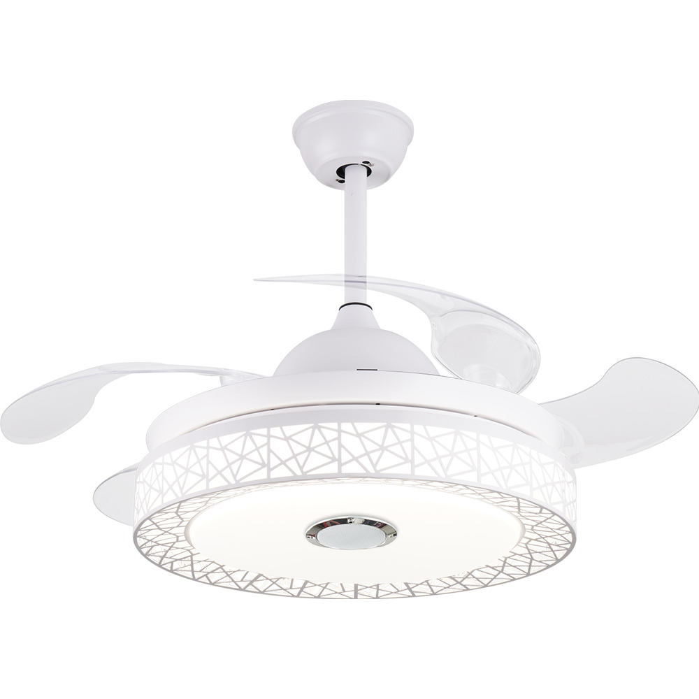 Blanc avec haut-parleur bluetooth