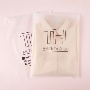Custom Your Own Logo Frosted Apparel Ziplock Bag Recycled Pouches Plastic Shipping Clothing Packing Zipper Poly Bags