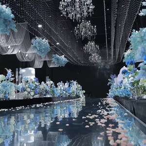 M544 Event <strong>Wedding</strong> Stage Walkway Aisle Floor Mirror Carpet Panel Mirror Sheet Mirror Carpet <strong>Wedding</strong> - Product Image 2