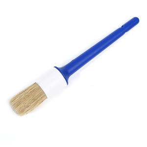Juego de <span class=keywords><strong>pintor</strong></span> <span class=keywords><strong>profesional</strong></span>, pincel de pintura de cerdas redondas con mango de plástico azul, cerdas naturales para pulir, grado industrial DIY - Product Image 6