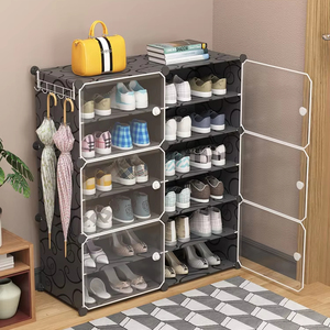 Yiwu Simple <strong>Shoe</strong> Cabinet Multi Layer Plastic <strong>Storage</strong> <strong>Shoe</strong> Rack Home <strong>Storage</strong> Cabinet Assembly <strong>Shoes</strong> Transparent <strong>Storage</strong> Cabinet - Product Image 1