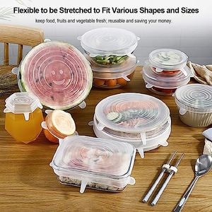 Venta de Fábrica: Tapas Elásticas de Silicona de Alta Calidad para Alimentos, Ecológicas, Aptas para Lavavajillas, Personalizables, Excedentes de Inventario - Product Image 6