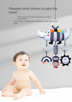 Jouet musical sensoriel en peluche à suspendre pour poussette, siège auto, berceau, cadeau apaisant doux pour bébé et nouveau-né OEM/ODM