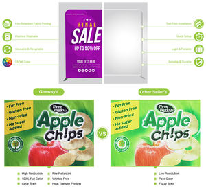 Stand de bannière publicitaire portable en tissu tendu avec impression personnalisée 10 pieds x 10 pieds - Product Image 5