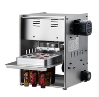 Machine de scellage semi-automatique pour cornets de crème glacée, scelleuse thermique personnalisée pour tubes en papier imprimés pour l'emballage de snacks