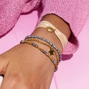 Bracelet en acier inoxydable à facettes avec breloque étoile, bijoux unisexes - Product Image 2