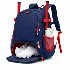 Mochila Deportiva de Baloncesto con Compartimento para Zapatos, Bolsa Impermeable para Equipo, Soporte para Bate, Puerto de Carga USB, Logotipo Personalizado OEM ODM, Nailon, 30-40L - Product Image 2