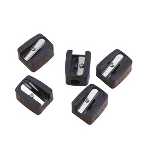 Sacapuntas Mecánico Portátil de Plástico, Mini Sacapuntas de un Solo Orificio para Niños y Estudiantes, Lápices de Cejas Negros - Product Image 3