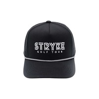 Gorra de Golf Personalizada de 5 Paneles con Cuerdas, Perforaciones y Logos Bordados, Impermeable, con Cierre a Presión