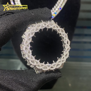 2 Tons Offre Spéciale Fine Iced Out <span class=keywords><strong>Custom</strong></span> Jewelry Hip Hop Moissanite Diamond DW6900 GA2100 Watch Accessory 925 Silver Thorn Bezel - Product Image 2