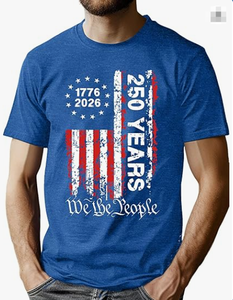 T-<span class=keywords><strong>shirt</strong></span> patriotique en coton pour hommes, design gratuit, 250e <span class=keywords><strong>anniversaire</strong></span> des États-Unis, pour encourager - Product Image 3
