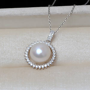 Pendentif ange en argent Wenchi S925, perle de 12-13 mm, accessoires de bricolage, plateau vide semi-fini, modèle de bandeau pour cheveux de femme, modèle 14203 - Product Image 3