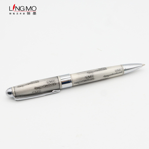 Ali baba top produits cadeaux promotionnels avec logo <span class=keywords><strong>stylo</strong></span> en métal blanc - Product Image 4
