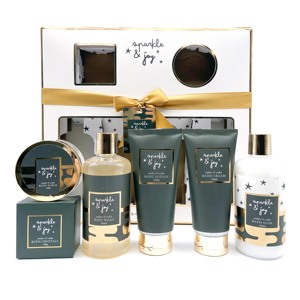 Nouveau Coffret Cadeau <span class=keywords><strong>Spa</strong></span> Noël 2026 pour Noël Vert : Soins Corps et Bain (Gel Douche, Bain Moussant, Lait Corporel, Crème Mains) - Product Image 1