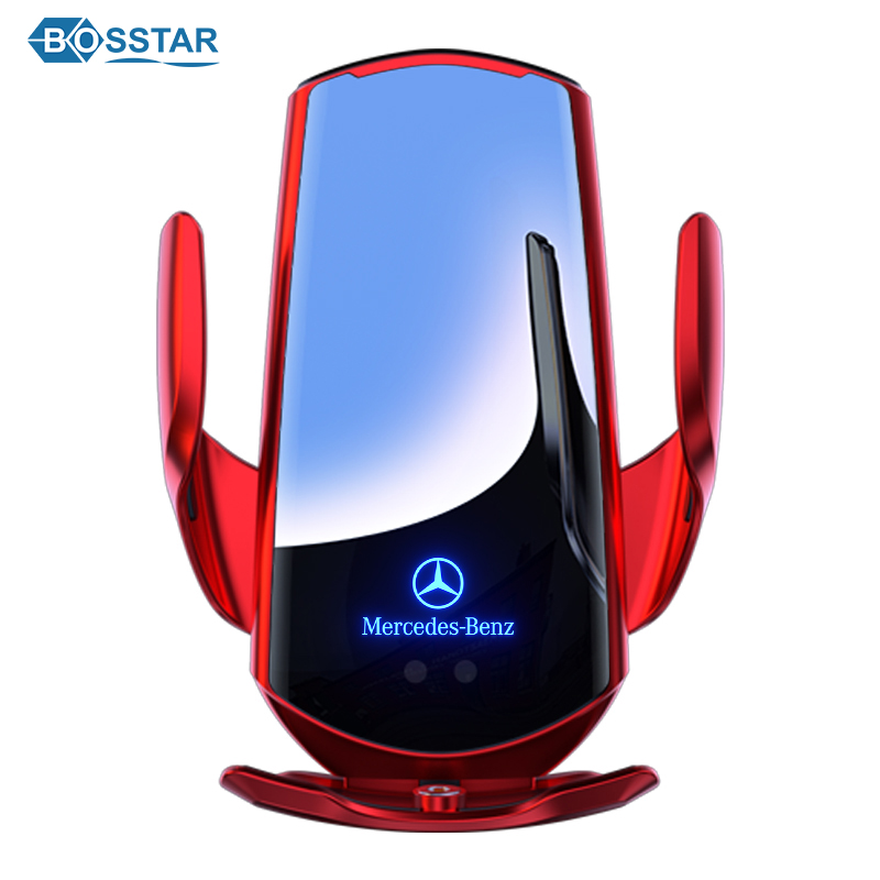 Автомобильный держатель для телефона с беспроводной зарядкой для Mercedes Benz GLA GLC A/B/C класс интерьер модифицированный Кронштейн для мобильного телефона