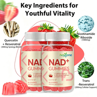Hoytone OEM Gummies NAD+ Personnalisées 1000mg Nicotinamide Riboside Trans-Resvératrol Quercétine Antioxydant Énergie Cellulaire Santé