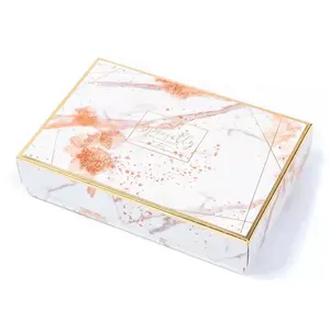 Custom Gecoat Papier Met Gouden Randen Verpakking Cadeau Papier Doos Ondergoed/Sokken Papier Dozen Met Lip/Cap