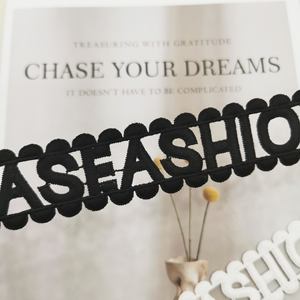 Oferta en Stock: Ribete de Encaje Bordado con Borlas Suaves y Diseño de Letras Inglesas de Alta Calidad para Manualidades, Costura y Accesorios de Ropa - Product Image 5