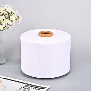 공장 직판 6 ~ 32s 노란색 직조 원사 재활용 면 뜨개질 원사 염색 패턴 스카프 및 양말 원사 에어 스피닝 - Product Image 2