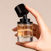 Vente chaude, flacon de parfum de luxe personnalisé en usine, nouveau design, 30 ml, 50 ml, 100 ml, flacon de parfum rond en verre avec bouchon magnétique