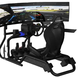 Sim Racing Gaming Pedals Handbrake Simulator Steering Wheel Cockpit Game Seat Stand Racing Simulator Car