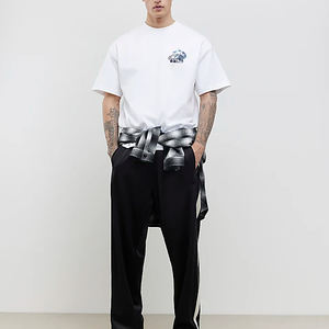 T-shirts personnalisés pour hommes grande taille, anti-froissement, anti-boulochage, jersey ajusté, longueur courte, col rond, imprimés à l'écran - Product Image 3