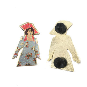 Pin de solapa de esmalte duro giratorio de cadena Rosa <span class=keywords><strong>ambassador</strong></span> en blanco, superventas - Product Image 1