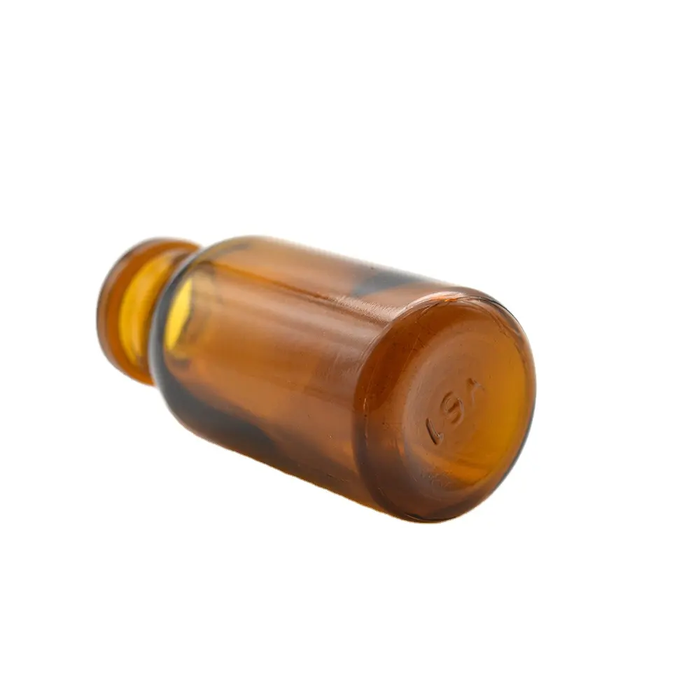 Matériau d'emballage pharmaceutique Flacon en verre moulé ambre de 15ml Flacon en verre moulé