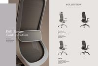 Chaise de bureau ergonomique moderne la plus populaire KOHO, chaise de direction en maille avec fonction de levage et rotation de luxe