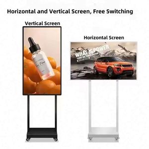 ポータブルスマート<span class=keywords><strong>Android</strong></span>ネットワーク広告キオスク<span class=keywords><strong>LCD</strong></span>デジタルサイネージとポスターTVモニターOEMメディア使用レストラン小売 - Product Image 3