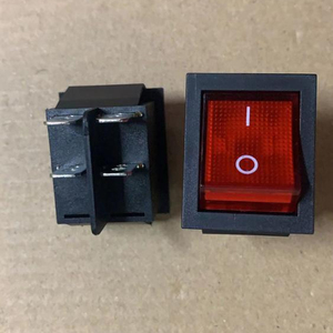 Interrupteur à bascule Roceer scellé 5A 250VAC bouton rouge marche/arrêt/4 broches pour bateau - Product Image 1