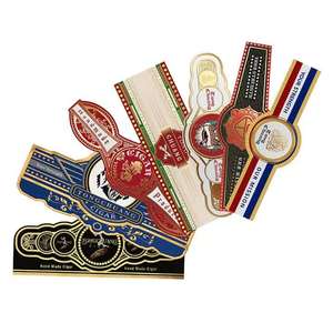 Etiquetas Personalizadas para Cigarros, Impresas, de Lujo, Ecológicas, Impermeables, con Logotipo en Relieve con Estampado Dorado y Papel de Arte - Product Image 3