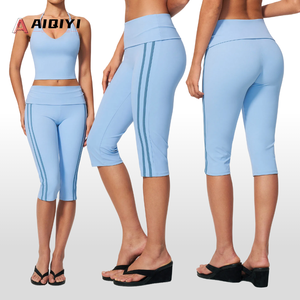 3588 Nuovo Completo Yoga Elasticizzato Aderente per Donna, Reversibile, Set Sportivo da 4 Pezzi per Fitness e Corsa - Product Image 3