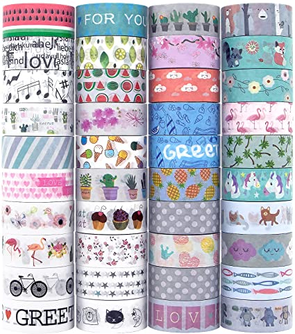Лидер продаж, Набор декоративных цветных лент Washi на заказ для школьников, детских подарков