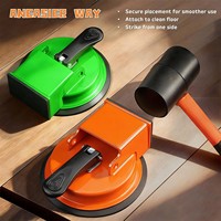Ventouse en caoutchouc (silicone) 120mmx50mm pour réparation de joint de sol, sans soudure, renforcée, capacité 70kg, installation au sol