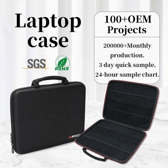 RLSOCO Environmental protection durable hard shell eva computer bag custom LOGO mesh bag laptop case
