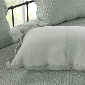 DB 6-Piece Reversible <b>Daybed</b> <b>Cover</b> Set Seafoam Egyptian Cotton King Size Classic Bedding Set - Product Image 4