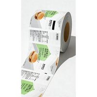Film en rouleau transparent pour emballage automatique de sachets de poudre alimentaire sèche avec fermeture éclair