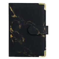 Nouveau carnet de budget de luxe A6 rechargeable 2026 en similicuir à 6 anneaux, avec feuilles mobiles et fermeture magnétique