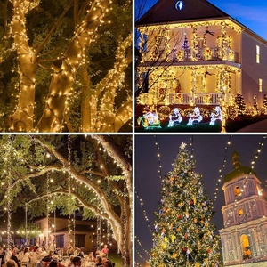 Luces Solares de Navidad con 8 Modos y Función de Memoria para Decoraciones Exteriores, Guirnalda de Luces LED - Product Image 2